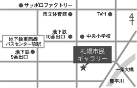 札幌市民ギャラリーの地図